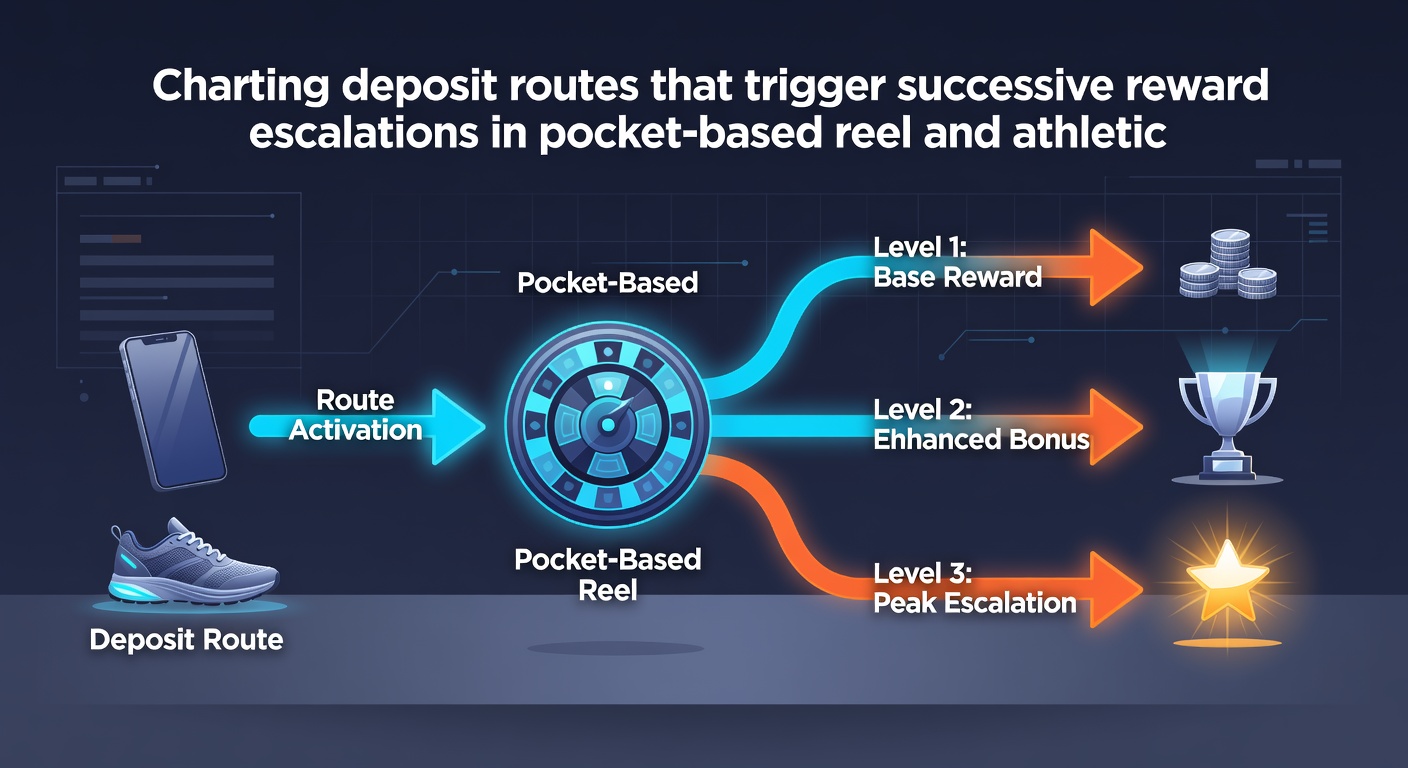 Detaillierte Darstellung von Eskalationsstufen durch Einzahlungen in mobilen Reel- und Sport-Hubs