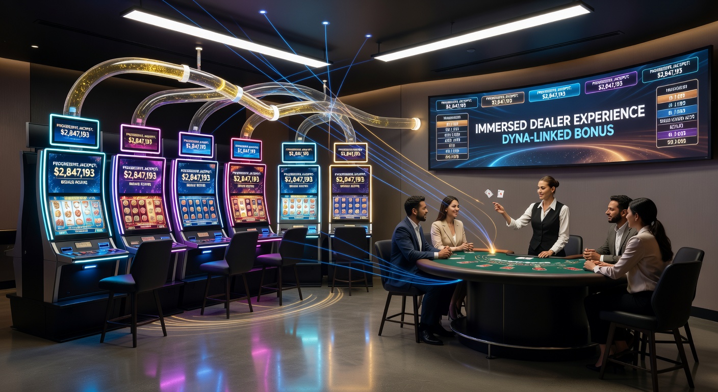 Live-Dealer an einem Roulette-Tisch mit Slot-Symbolen und Sport-Überlagerungen im Hintergrund