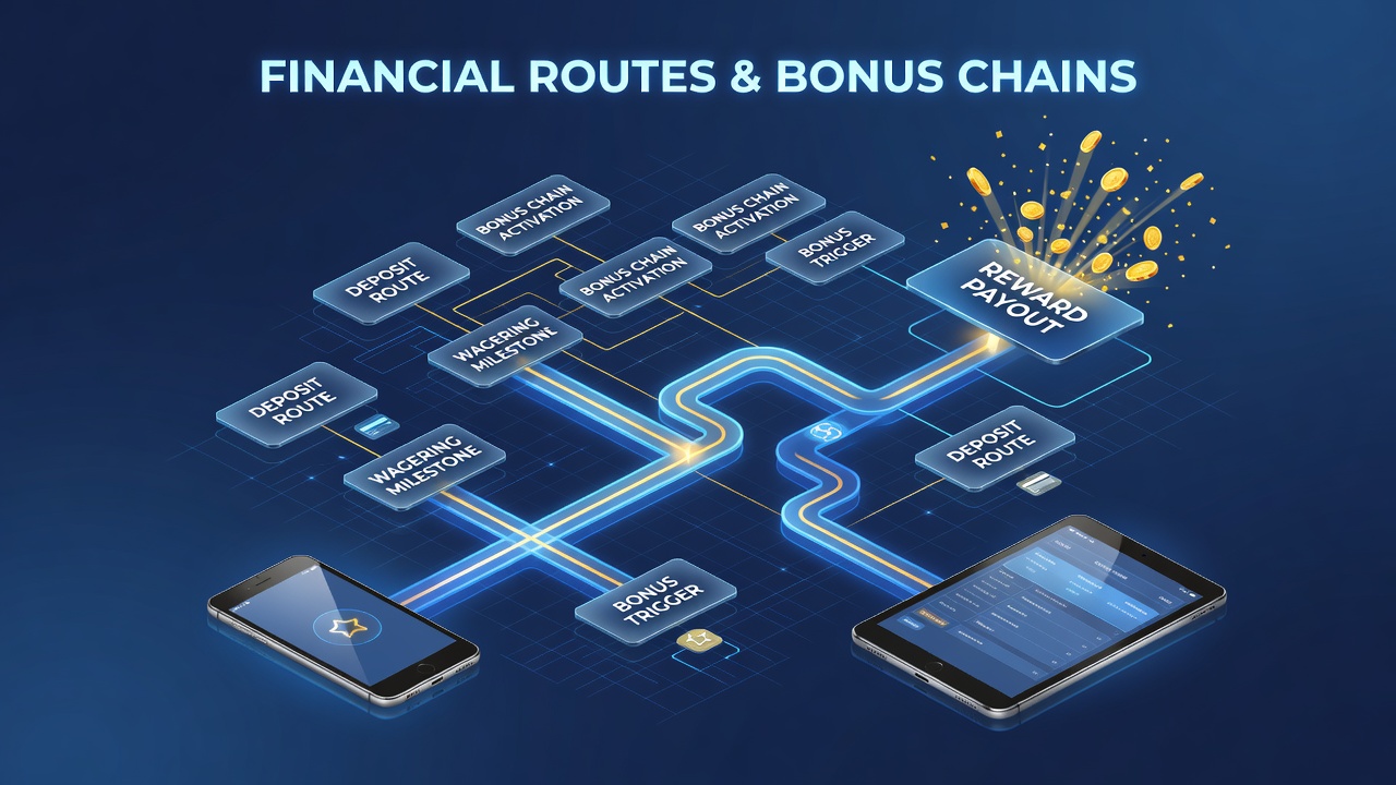 Visualisierung von Bonusketten und Finanztransaktionen in mobilen Apps