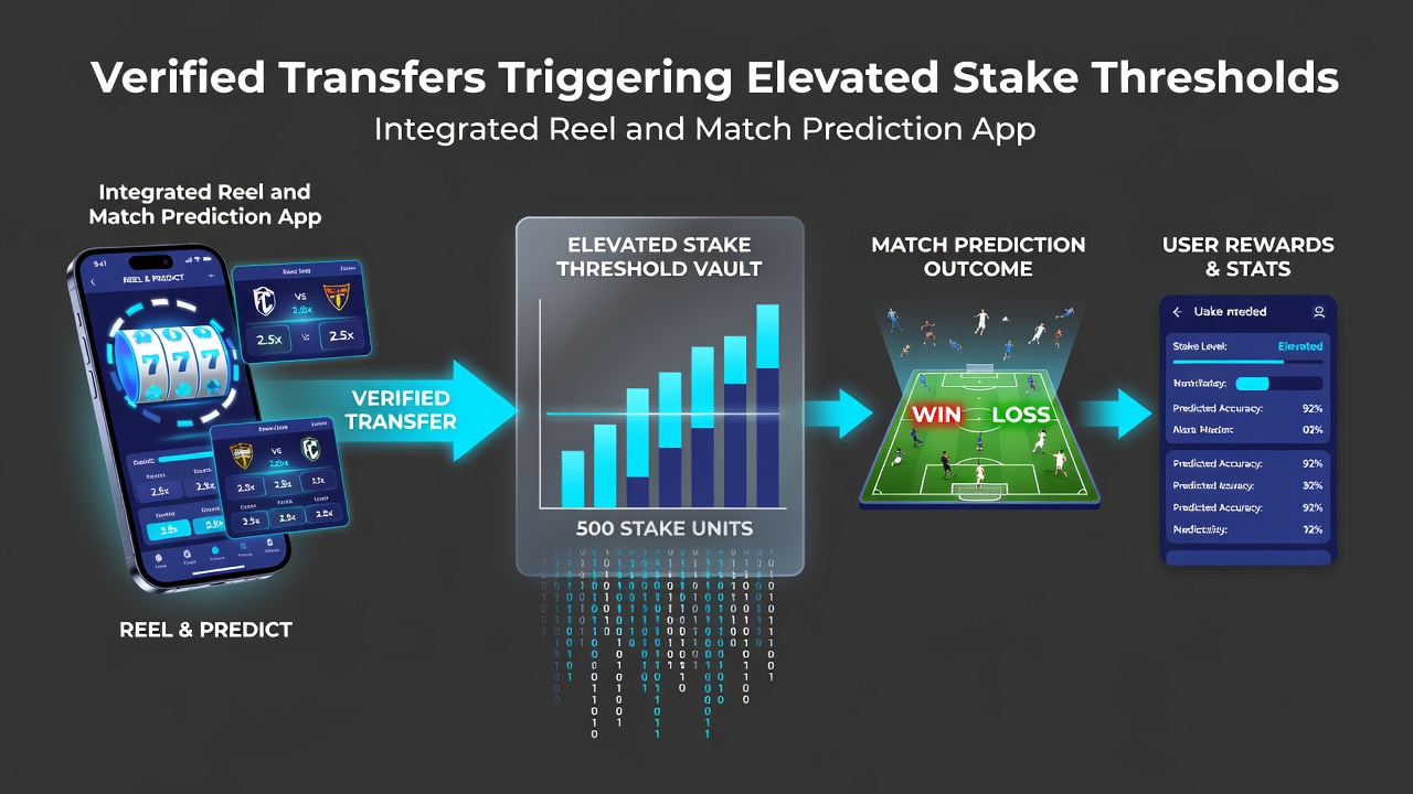 Visualisierung erhöhter Stake-Schwellen nach verifizierten Transfers in Reel- und Prognose-Apps